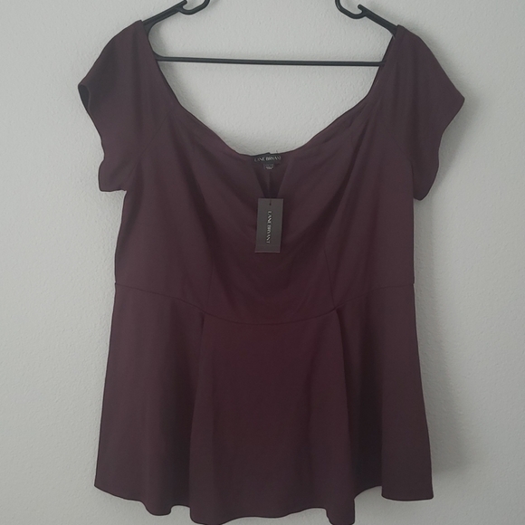 Lane Bryant Tops - Lane Bryant Peplum Top